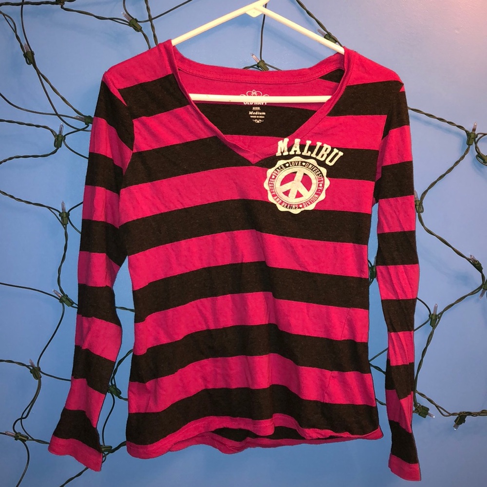 Long sleeve striped shirt